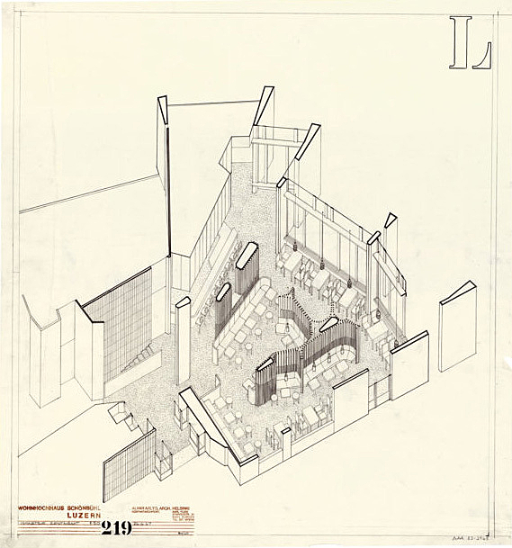 Schonbuhl luzern switzerland interior drawing alvar aalto museum 83 2965 988x659 1