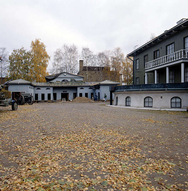 Courtyard in autumn