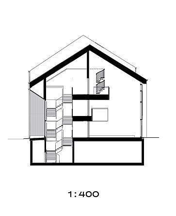 Section plan of Trekoli Senior Housing.