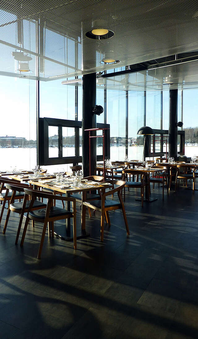 Restaurant interior.