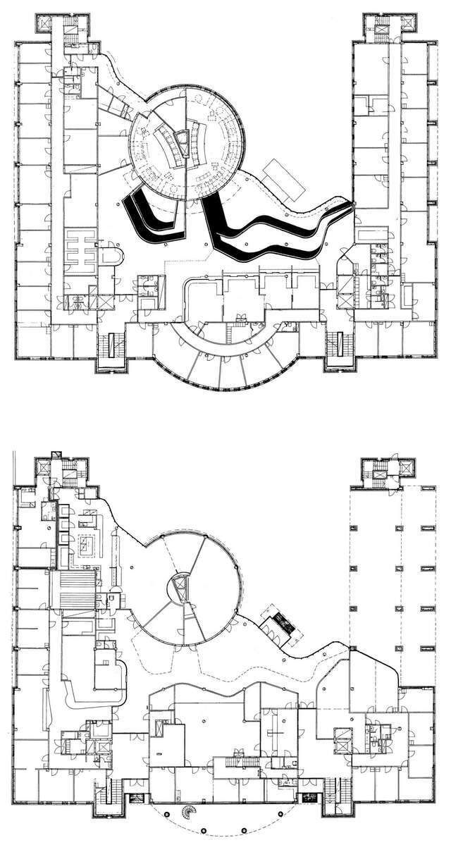 Second floor and ground floor