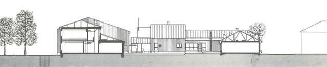 Cross-section of the block