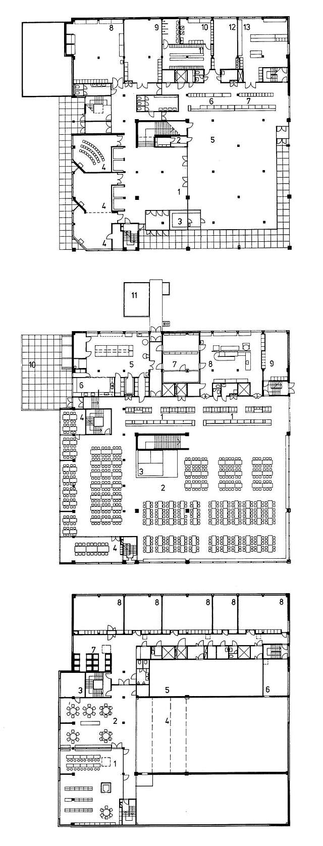 Floor plans of the soldier's home