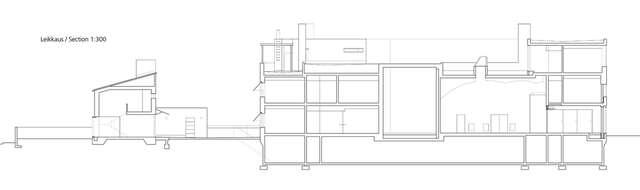 Section plan of Finnish Embassy in Stockholm