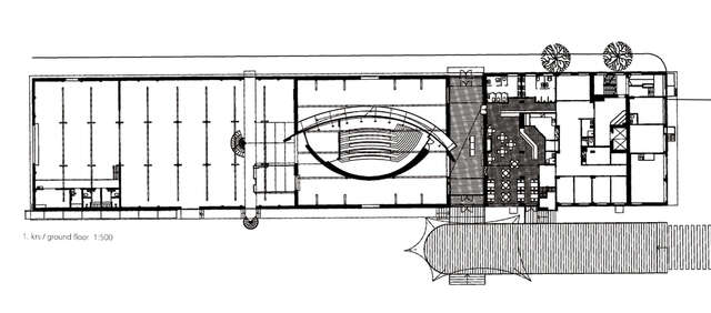 Floor plan of the ground floor.