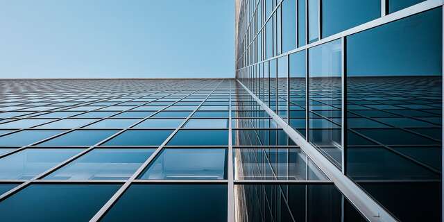 Window and glass panels on the facade.