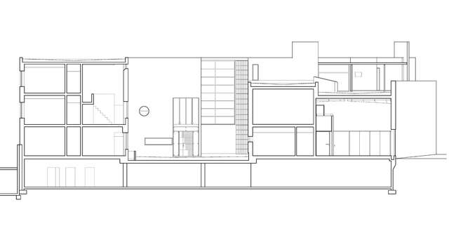 Section plan of Finnish Embassy in Stockholm