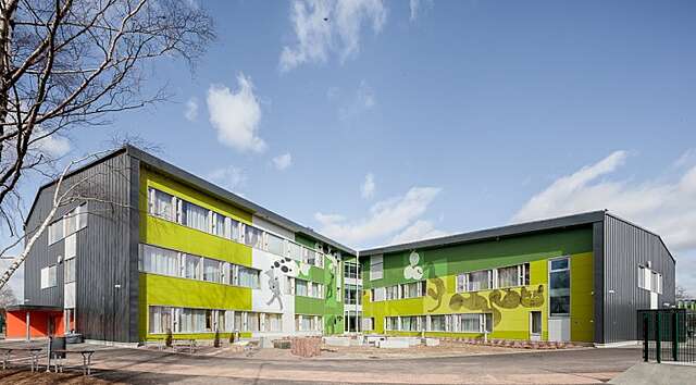 Elevation of the building.