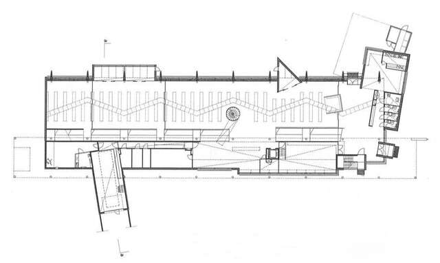 Floor plan of the ground floor.