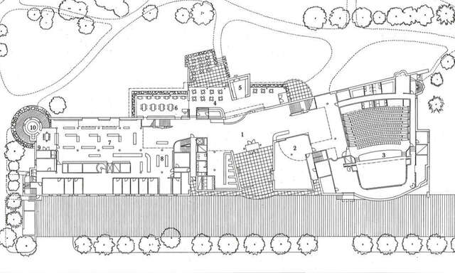 Site plan of Poleeni Cultural Centre