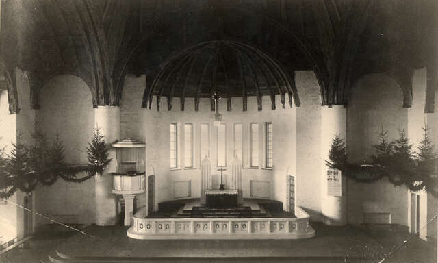 Very old picture of the original interior.