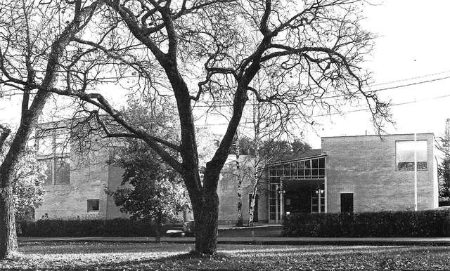 Yard view of the parish centre
