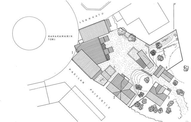 Site plan of Hertta Daycare Centre in Pasila, Helsinki