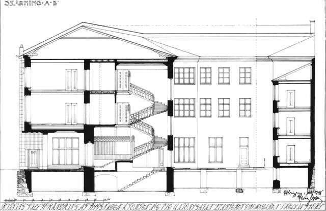 Elevation of a commercial building