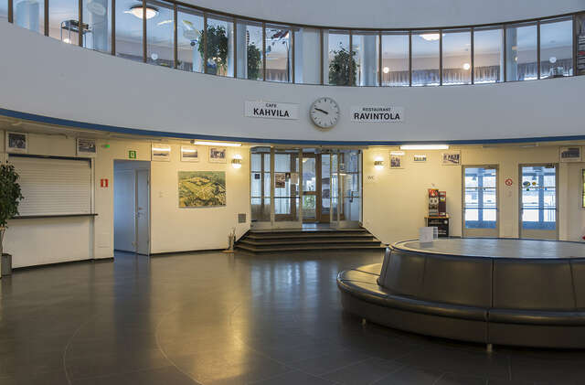 Entrance hall of a 1930s airport terminal