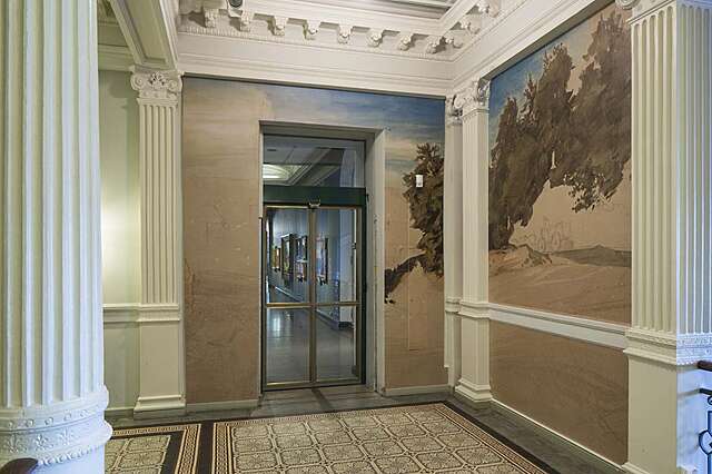 Mural at the Ateneum Art Museum.