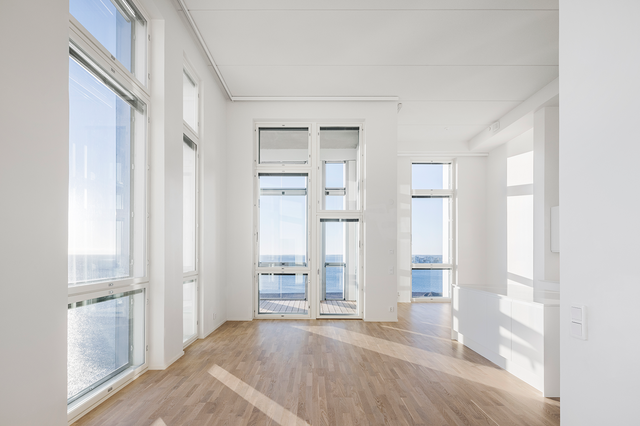 empty apartment interior with white walls
