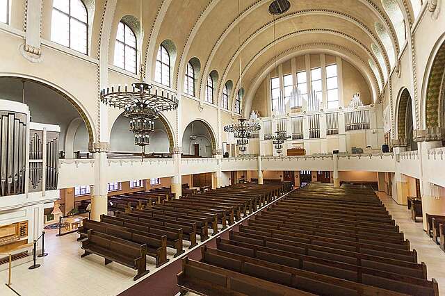 Interior of a Art-Nouveau church