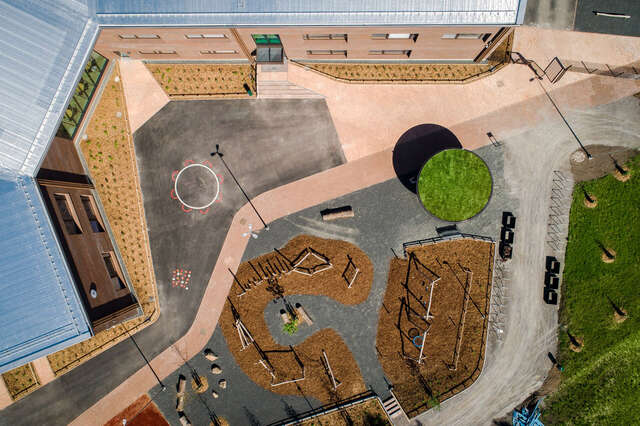 Syvälahti school aerial view