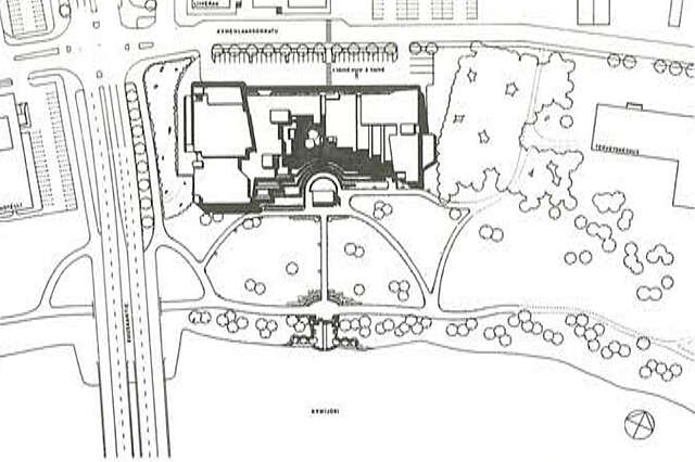 Site plan of Kuusankoski Hall