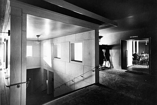 Jyvaskyla valtiontalo suojeluskuntatalo juhlakerros interiööri kuva paijanne alvar aalto saatio ar 17 20 988x659