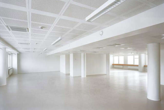 Empty office space with natural light