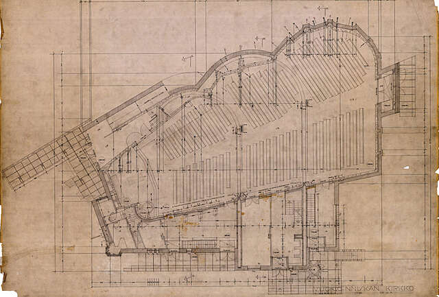Old architectural drawing