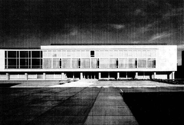 Library, east elevation