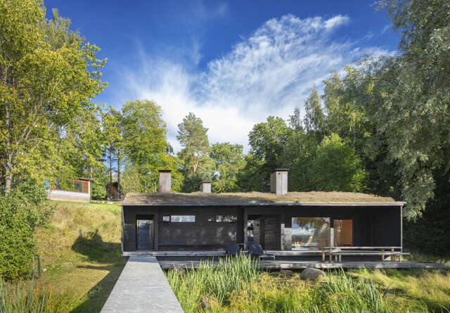 A small wooden structure