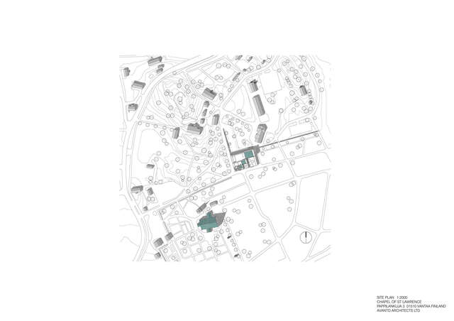 Site plan of the church yard