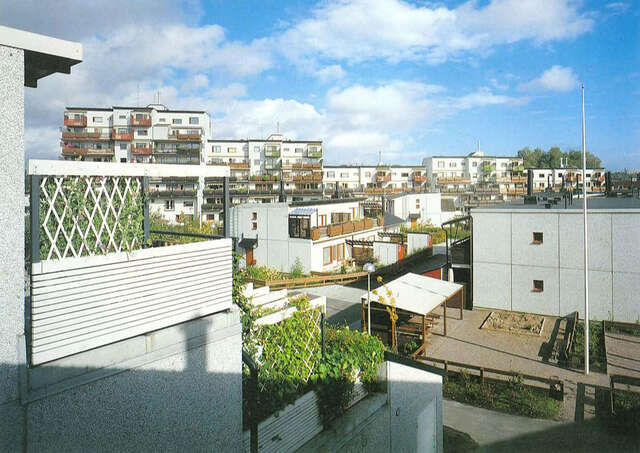 View of the block yard