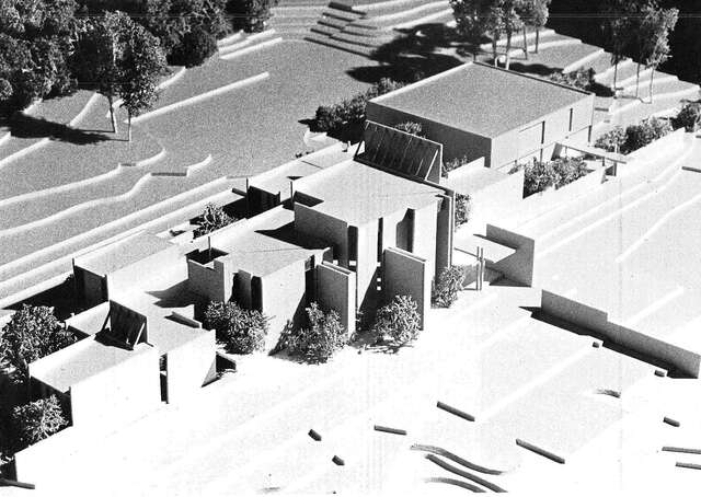 Scale model of Kirkkonummi Parish Centre