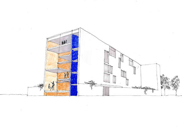 Sketch of the facade