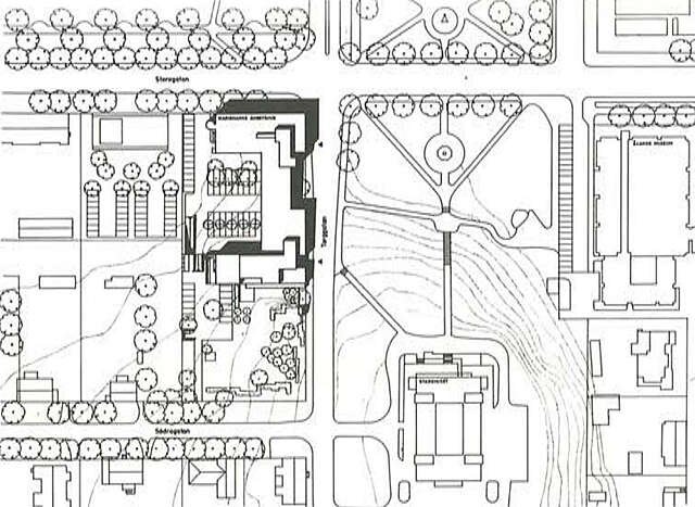 Site plan of the government office building.