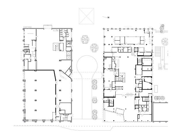 Floor plan of the ground floor