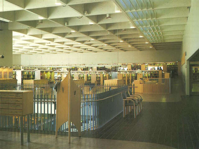 Lending section on the first floor