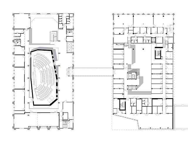 Floor plan of the first floor.