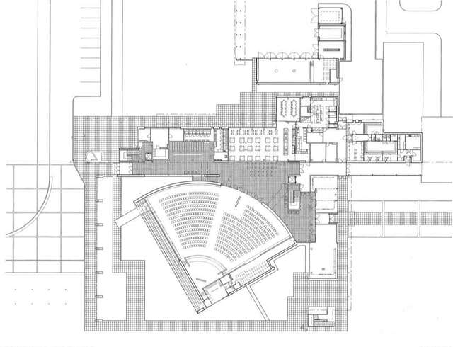 Floor plan of the ground floor.