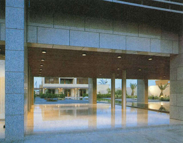 Embassy office, ambassador's quarter's in the background