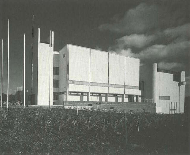 West elevation of Kuusankoski Hall in Kouvola