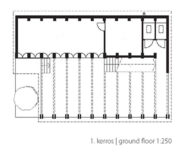 Ground floor's floor plan