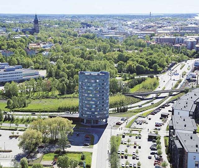 Aerial view from the north.