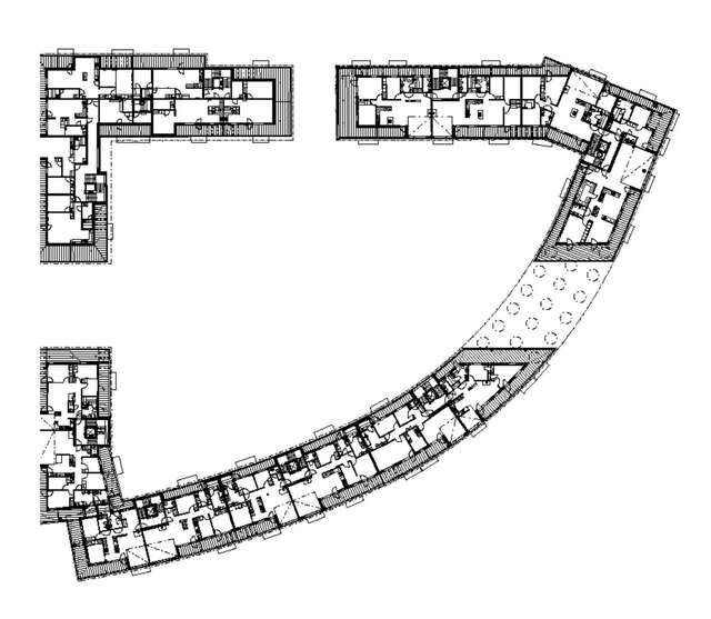 Floor plan of the top floor