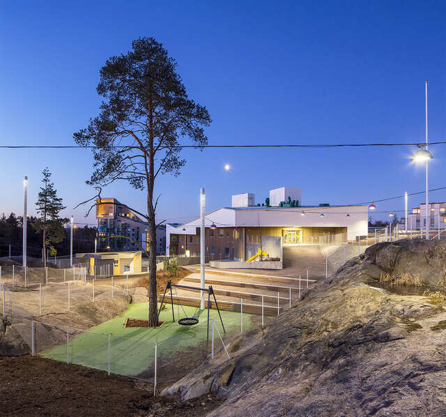 Playground between the rocks.