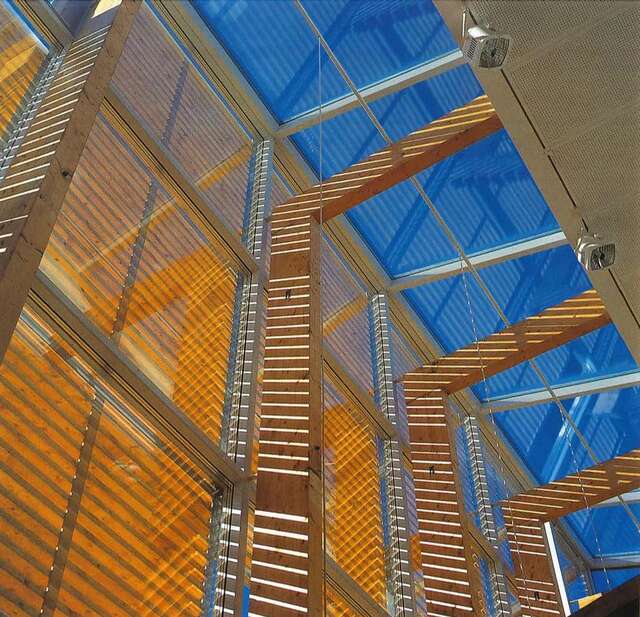 Skylight through a lantern.