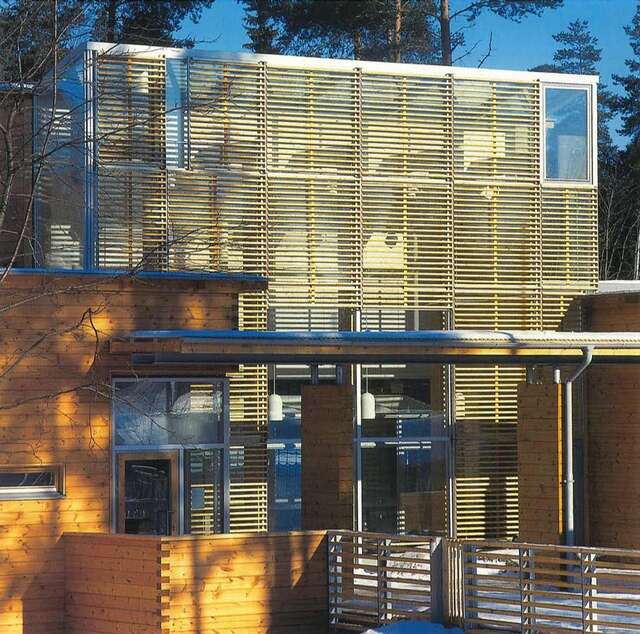 High façade louvre of the elevation.