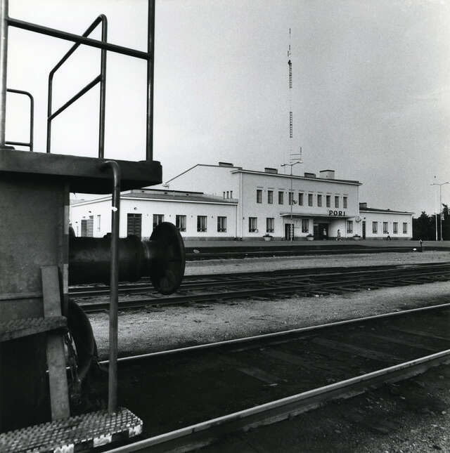 Railway station, a view from the rails