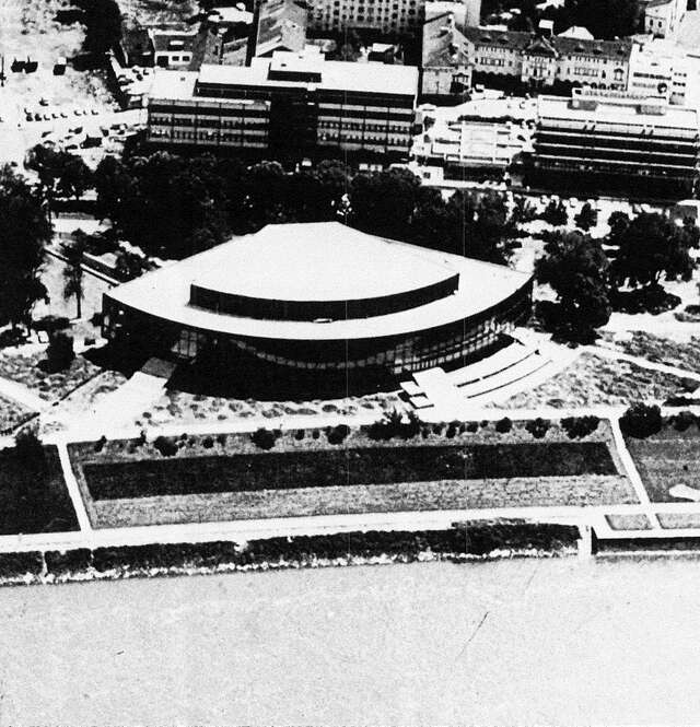 Aerial view from the north