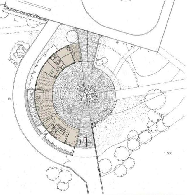 Floor plan of the building.