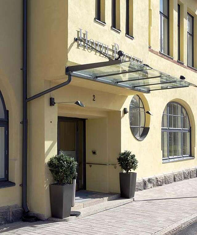 Entrance to a hotel.